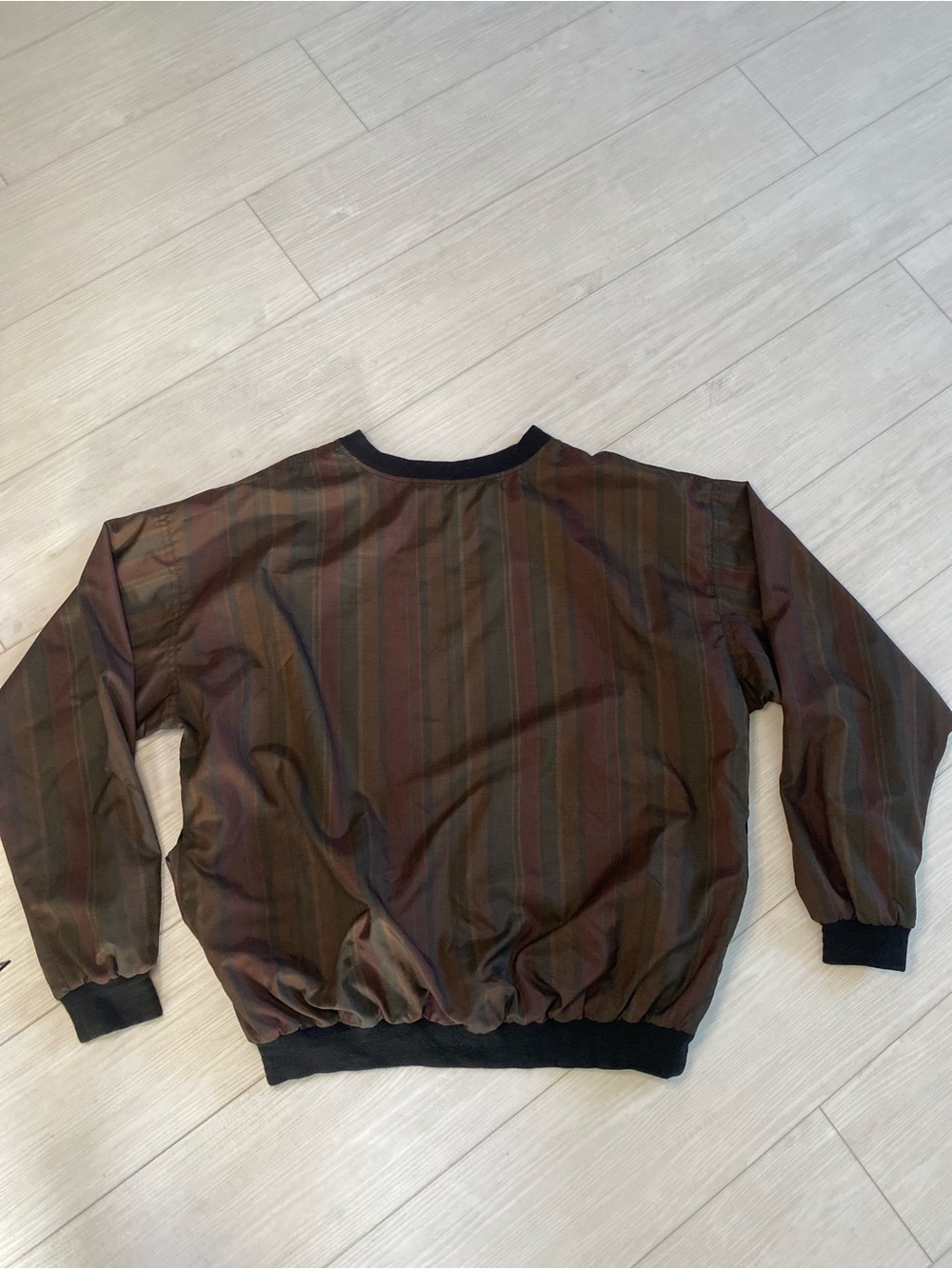 vintage Jacket sweater double sided striped black - Picture 2 of 11